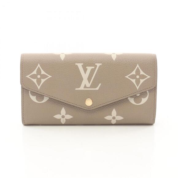 LOUIS VUITTON Accessories - Louis Vuitton Portefeuille Sarah Bifold Long Wallet, Leather, Monogram Emprei...